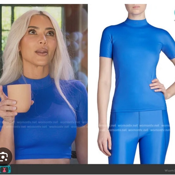 Balenciaga blue active wear top - Picture 1 of 6